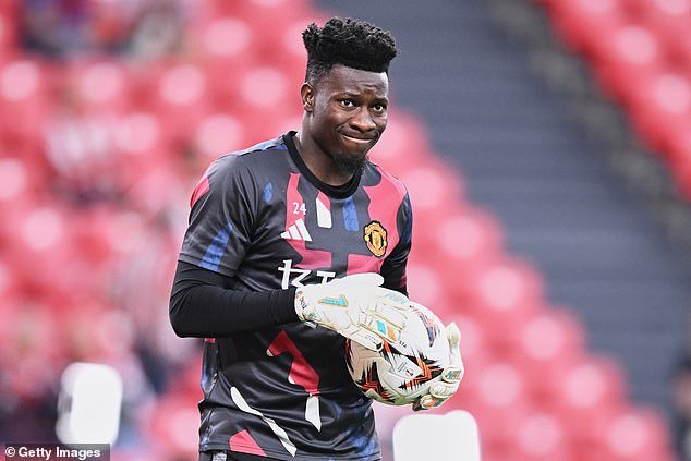 Onana hrála za United třikrát, nedávno ve čtvrtek proti Athletic Bilbao, jejich semifinále prvního vítězství první nohy Europa League.
