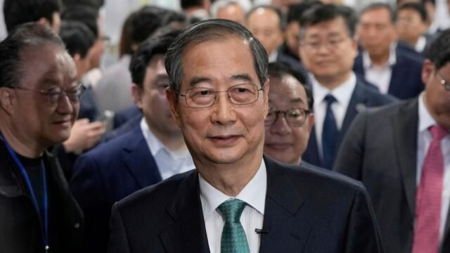 Bývalý jihokorejský premiér Han uvedl, že bude hledat prezidenta v červnových volbách

