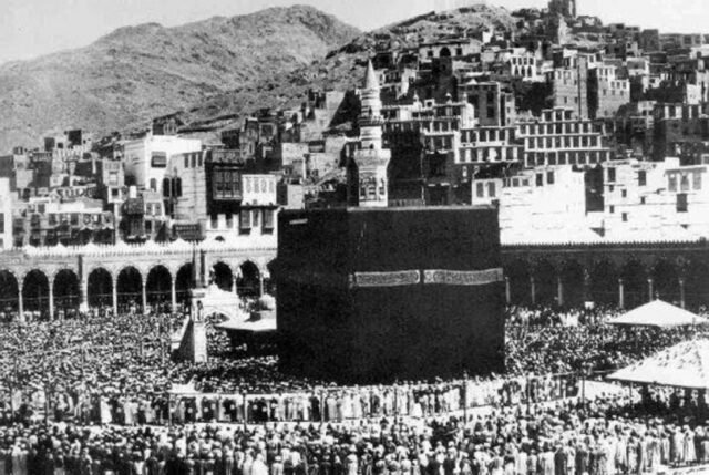 suasana Makkah di masa puncak musim haji tempo dulu